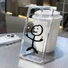 Funny Man Soft Clear Phone Case For iPhone 11 12 13 14 15 Pro Max Middle Finger iPhone 7 8 Plus X XR XS Max Shockproof Cover