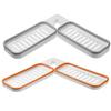 Wall Mount Corner Shelf Punch Free 180 Degree Rotatable Hollow Drain Bathroom Shower Shampoo Storage Rack Holder Organizer Bathroom Supplies