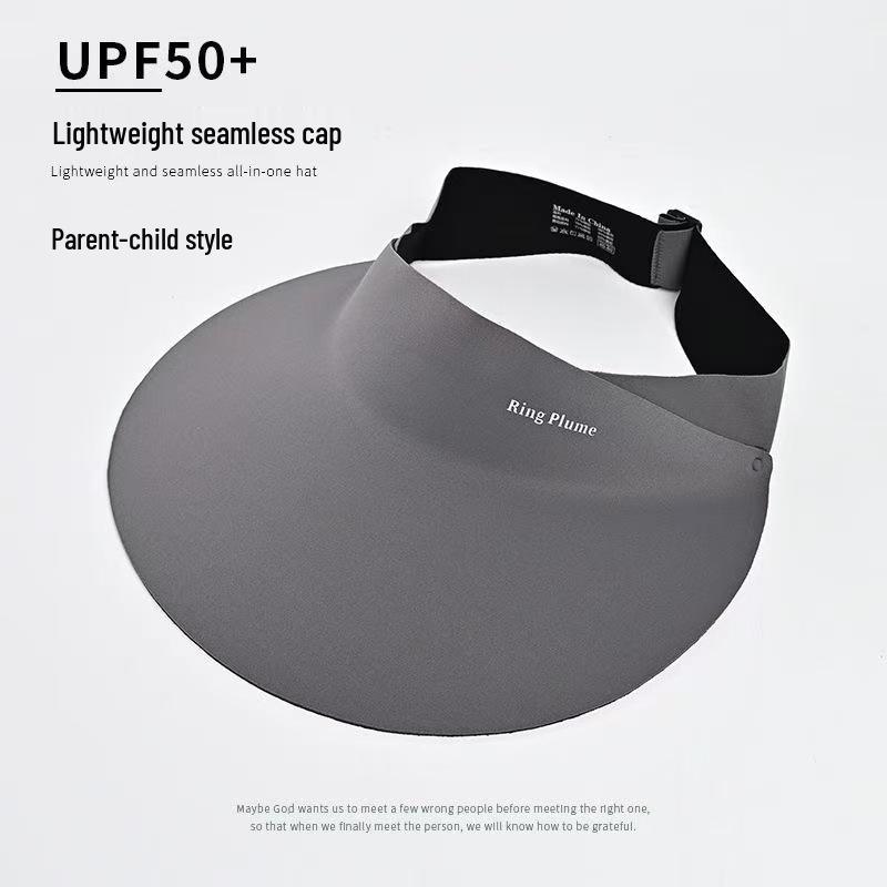 Kid's UPF50+ Sun Visor Hat, Unisex Wide Brim for UV Protection