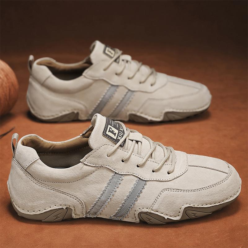 Fashion Men's Casual Leather Shoes High Quality Outdoor Comfortable Tenis Masculino Sneakers Man Fashion Ankle Flats Handmade Soft Shoes