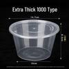 CHAHUA Disposable Round Plastic Food Container with Lid