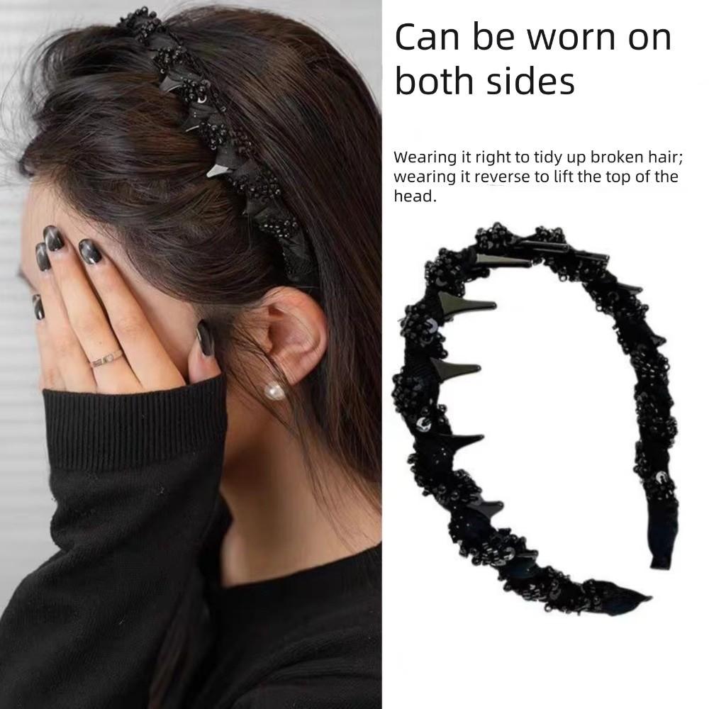 Elegant Beaded Headband Wave Hair Comb New Hair Accessories  For Women Girls