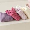 4 Pairs/Lot Children Warm Socks Autumn And Winter New Japanese Solid Color Kids Socks Baby Warm Socks For Boys And Grils