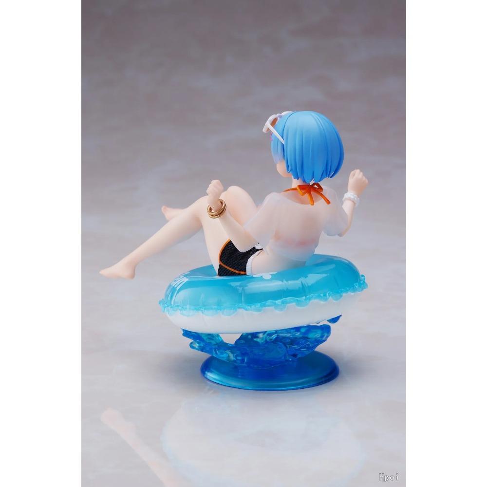 10CM Anime Re: ZERO - Starting Life in Another World Rem Figure Swimsuit Swimming Lap Model Toys Gifts Collection Ornaments