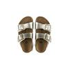 Birkenstock Versatile Round Toe Comfortable Soft Sole Buckle Kids Slippers Kids slippers Metallic-Gold 1014841