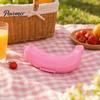 Storage Box 2PCS Banana Box, Food Grade Plastic Protector, with Vent Fresh Keeper Holes Portable Hard Shell Snap Closure Container, for Lunch