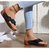 Women's Slippers Summer New Metal Button Slides Shoes Wedge Beach Sandals Women Outside Platform Leisure Flip Flops