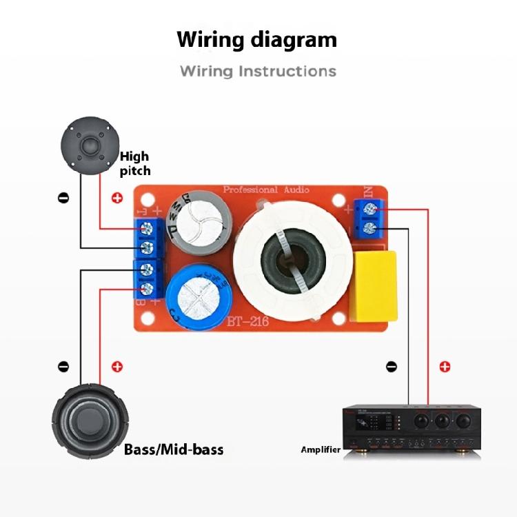 Easy Installation Speaker Frequency Divider With Heat Resistant Magnetic Inductors Low Impedance Capacitors Terminals