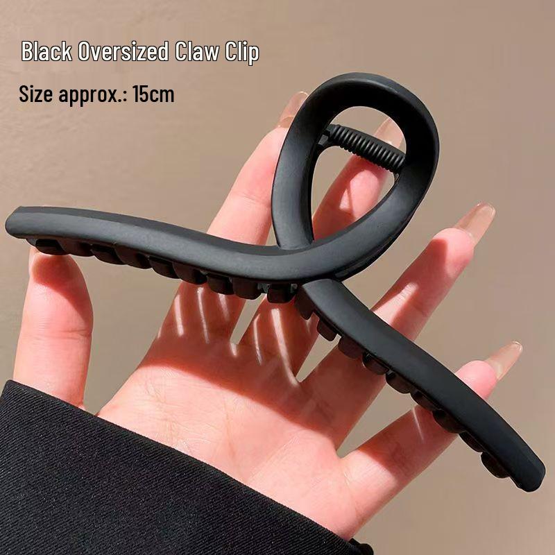 Large French Retro Claw Hair Clip for Elegant Women's Hairstyles.