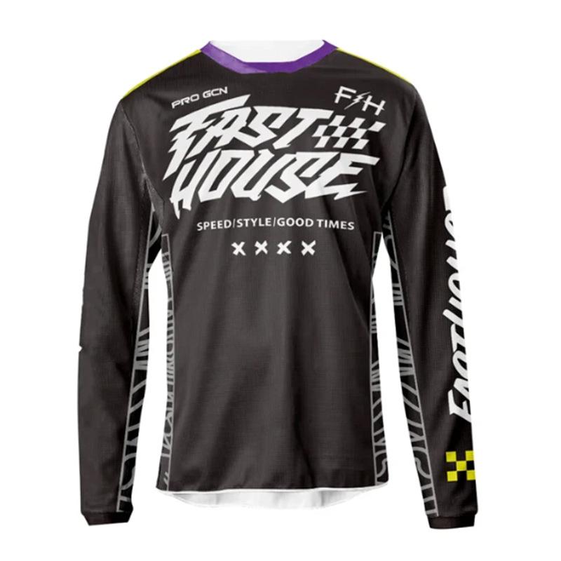 FASTHOUSE Outdoor Cross-country Motorcycle Riding Summer Quick-drying New Long-sleeved T-shirt Mountain Bike Downhill Suit