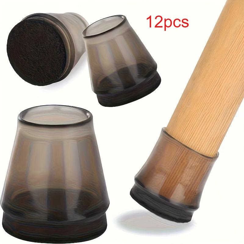 12pcs of Table and Chair Foot Protection Covers - Anti Slip Silent Table and Chair Foot Caps, Wear-resistant and Noise Reducing