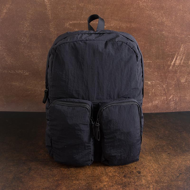 

Fashionable Backpack Simple and Stylish College Student Schoolbag Casual Large Pocket Computer Backpack чорний