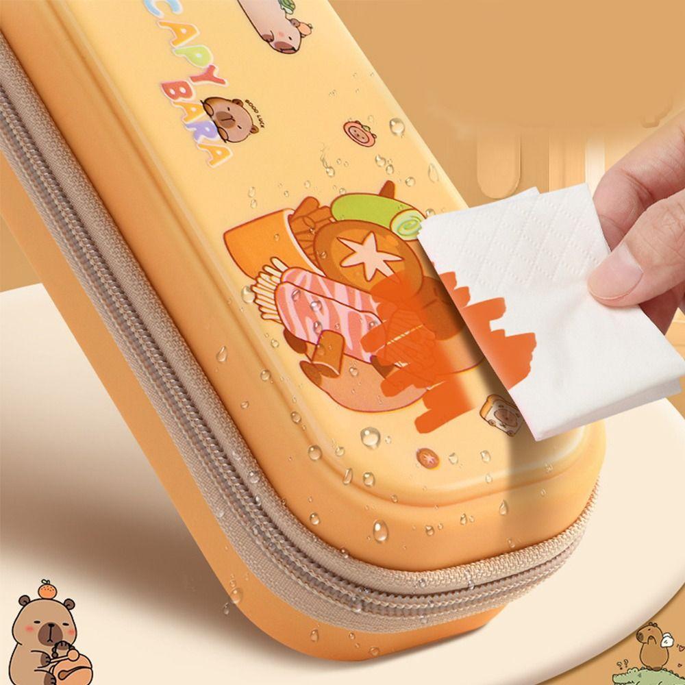 Funny Capybara  Pen Bag Large-capacity Stationery Bag Cartoon Capybara Pencil Case  School