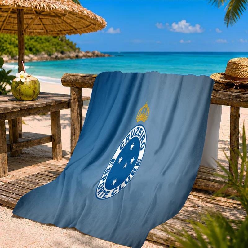 Cruzeiro Passionate Fan Beach Towel Microfiber Beach Towel, Lightweight and Quick-Dry, for Summer Travel, Swimming Pool Fan Birthday Gift