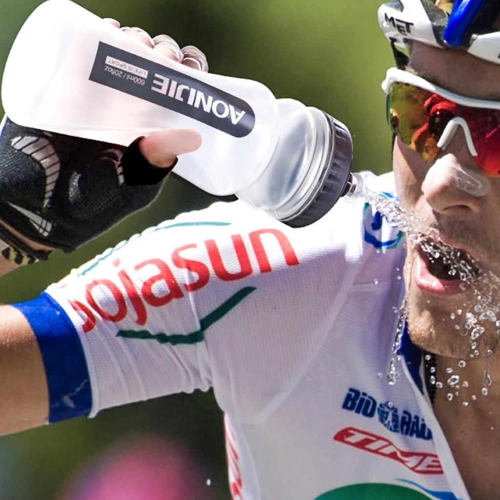 Azarxis Sporturi Acvatice Apă Hidratare în Aer Liber pentru și Sticlă de 600 ml, Sticlă, Sticlă, Alergare, Maratonuri, Ciclism, Sală de Gimnastică, Drumeții, Fără BPA, Netoxic,