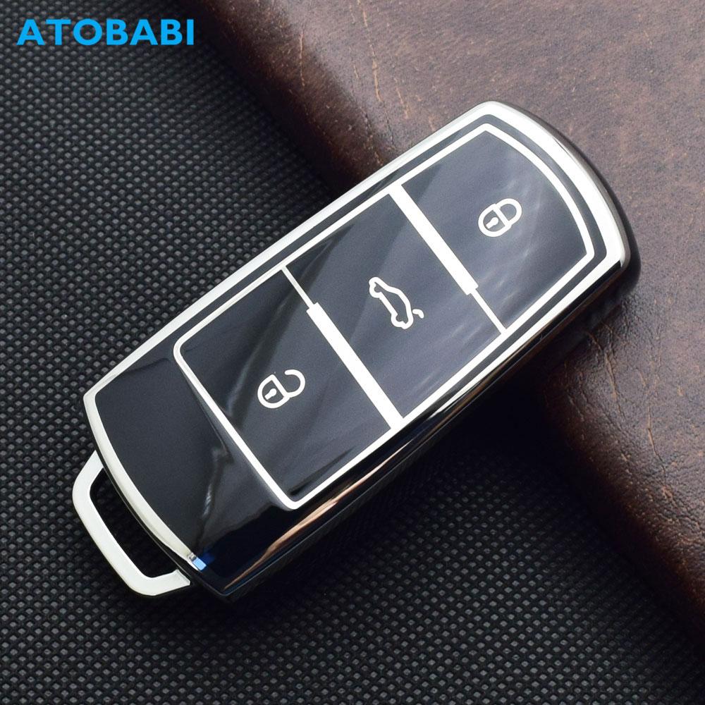Tpu Car Key Case Remote Fobs Protector Cover Auto Accessory For Vw Volkswagen Passat B6 B7 2011 2012 2013 2014 Cc