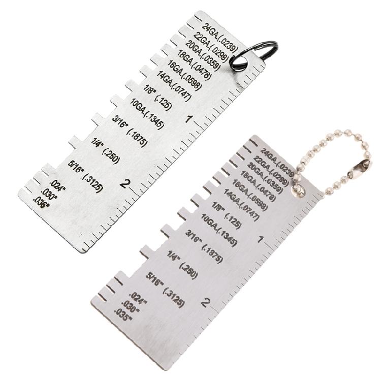 Stainless Steel Thickness Gauge Weld Inspection Ruler Welding Seam Gauge Caliper