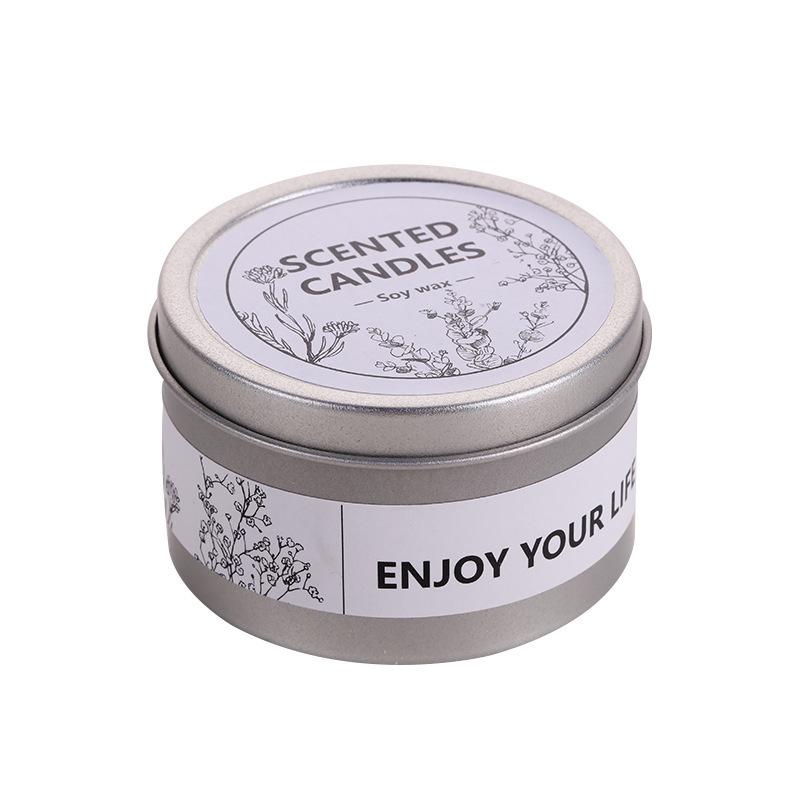 Creative New Golden Iron Can Aromatherapy Candles for Household Ins Soy Wax Essential Oil Fragrance Candle Souvenir