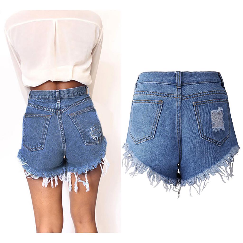 Модные женские джинсы с карманами и дырками — фото 2