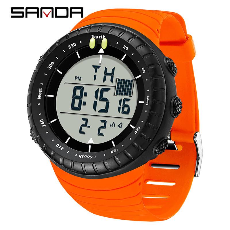 Sanda Cold Light Large Screen Waterproof Digital Sports Watch