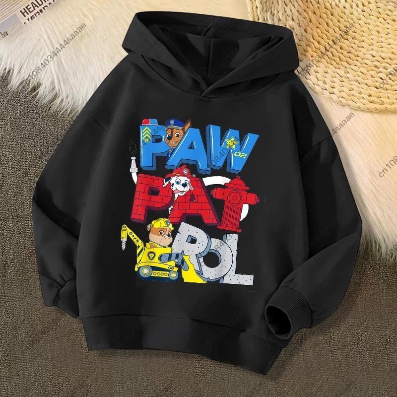 2026 Autumn Winter PAW Patrol On Patrol Casual Print Hoodie for Kids Toddler Boys Girls Casual Pullover Sweatshirt Soft Cozy Top