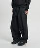 MOO Curved Incision Balloon Chino Pants - Black