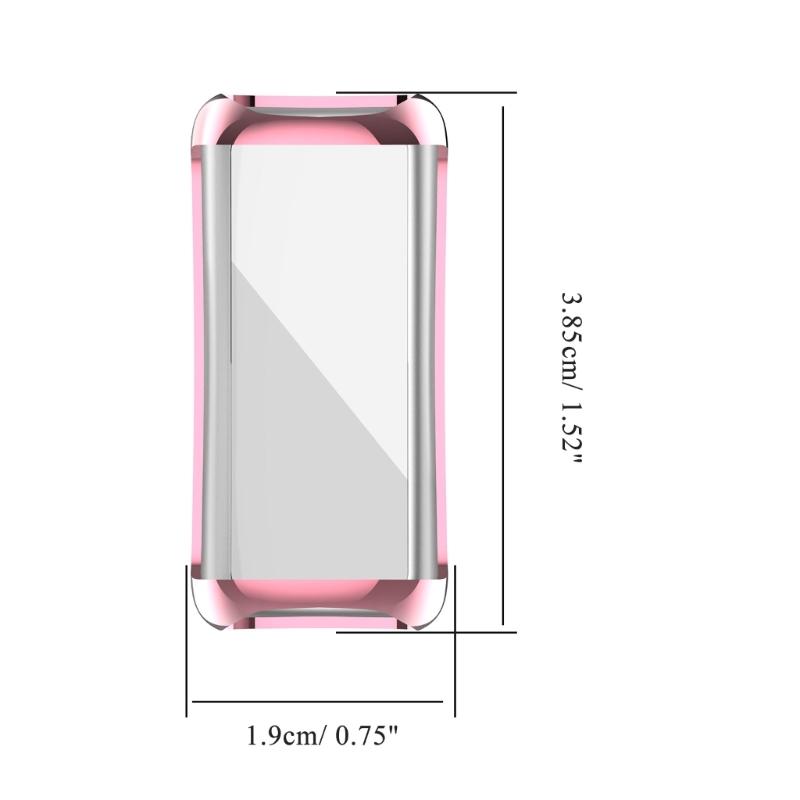Case for Inspire 2/3 TPU Thin Plated Case Shock-Proof Cover All-Around Protective Bumper Shell Smartwatch