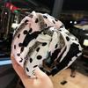 New polka-dot knotted headband wide-brimmed diamond hairband fabric light luxury hair accessories