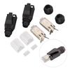 10 Set Assembly Type RJ45 Connector Kit 8   Cat5e Cat6 Industrial Ethernet Modular Plugs