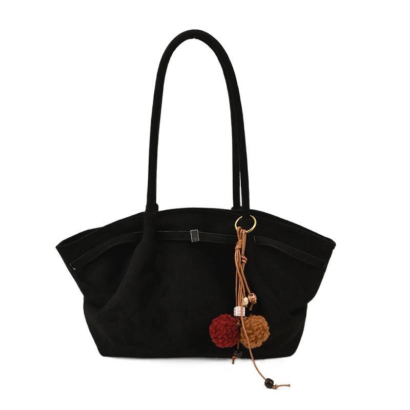 High-End Retro Suede Large Capacity Tote – Autumn/Winter Shoulder Bag