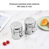 2PCS Stainless Steel Salt & Peppers Set Professional S Shape P Shape Seasoning Bottle with Handle Dishwasher Safe