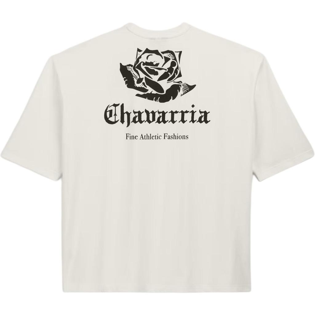 Adidas x Willy Chavarria Logo Short-Sleeve Tee Off White Unisex Tops KR8687