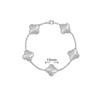 New Arrival Four-leaf Clover Bracelet Natural Mother-of-pearl Agate Accessible Luxury Women's Bracelet