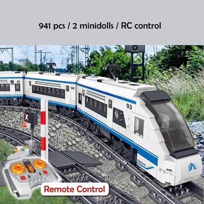 Creator Ideas City High Speed Electric Train Bricks Set Railway Building Blocks Model Kids Boy DIY Toys Children Gifts