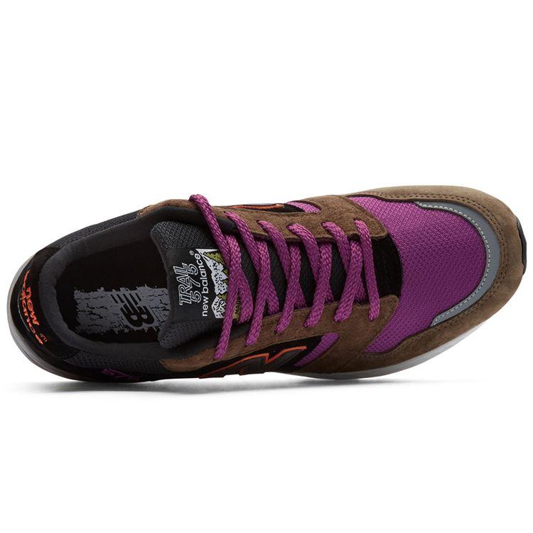 New Balance Nb 575 Classic Trend Shock Absorption Low Top Marathon Running Shoes Unisex Sneaker Brown Purple MTL575KP