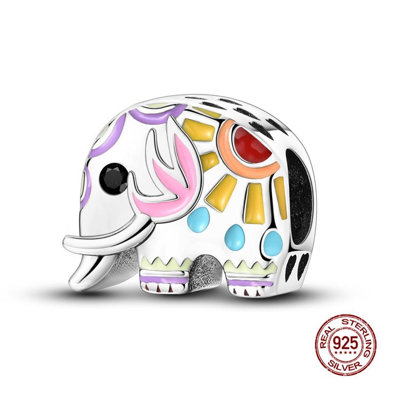 Original Charm Copper Chameleon & Kitten Charms Beads Fit 3Mm Original Bracelet For Women Diy Fashion Jewelry Gift