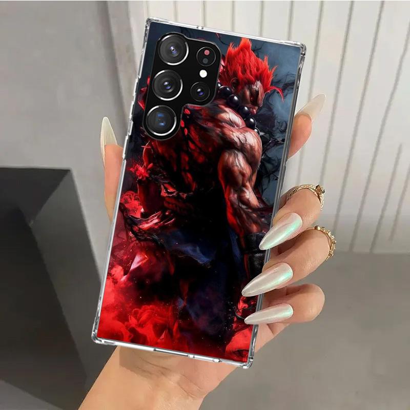 Game S-Street F-FighterS Phone Case for Samsung Galaxy S26 S24 S23 Ultra S25 Edge S22 S21 Plus S20 FE + Soft Print Shell Funda G