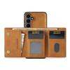 DG.MING M1 Series for Samsung Galaxy S25 FE Case Kickstand PU Phone Cover with Detachable Wallet