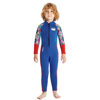 Boys 2.5mm Neoprene Keep Warm Wetsuit UV Protection Swimsuits Kids Long Sleeves Diving Suits
