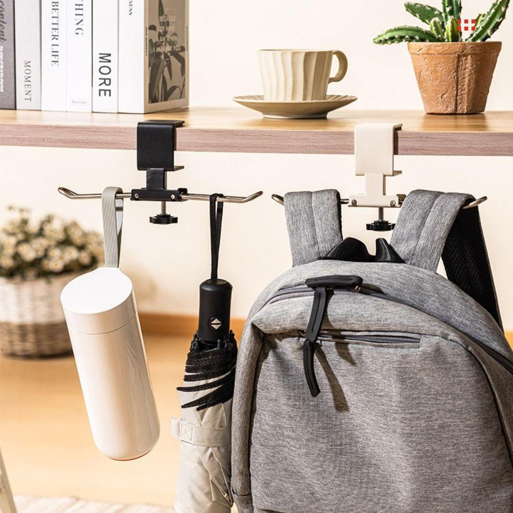Storage Hook Punch-free Hanging Bag Hook Removable Portable Table Hook Multi-functional Backpack Storage Hook Table Side
