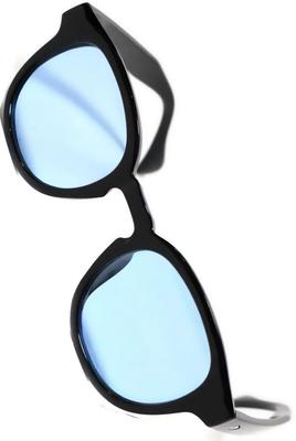 Bliss Leather Black and Light Blue Wellington Full for Men and Cell Sunglasses, Style, Rim, Women, Non-Prescription, Colored, Transparent, Clear,