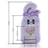 Esther Bunny Trading Card Case, Pass Holder, Fluffy Plush Toy (White)