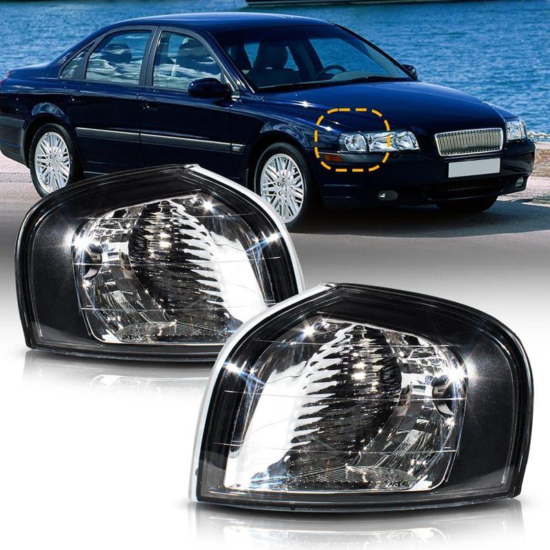 For 1999-2006 VOLVO S80 Front Bumper Corner Lamp Turn Signal Lights (Without Bulb) 30698427 30698428 Left 30698427