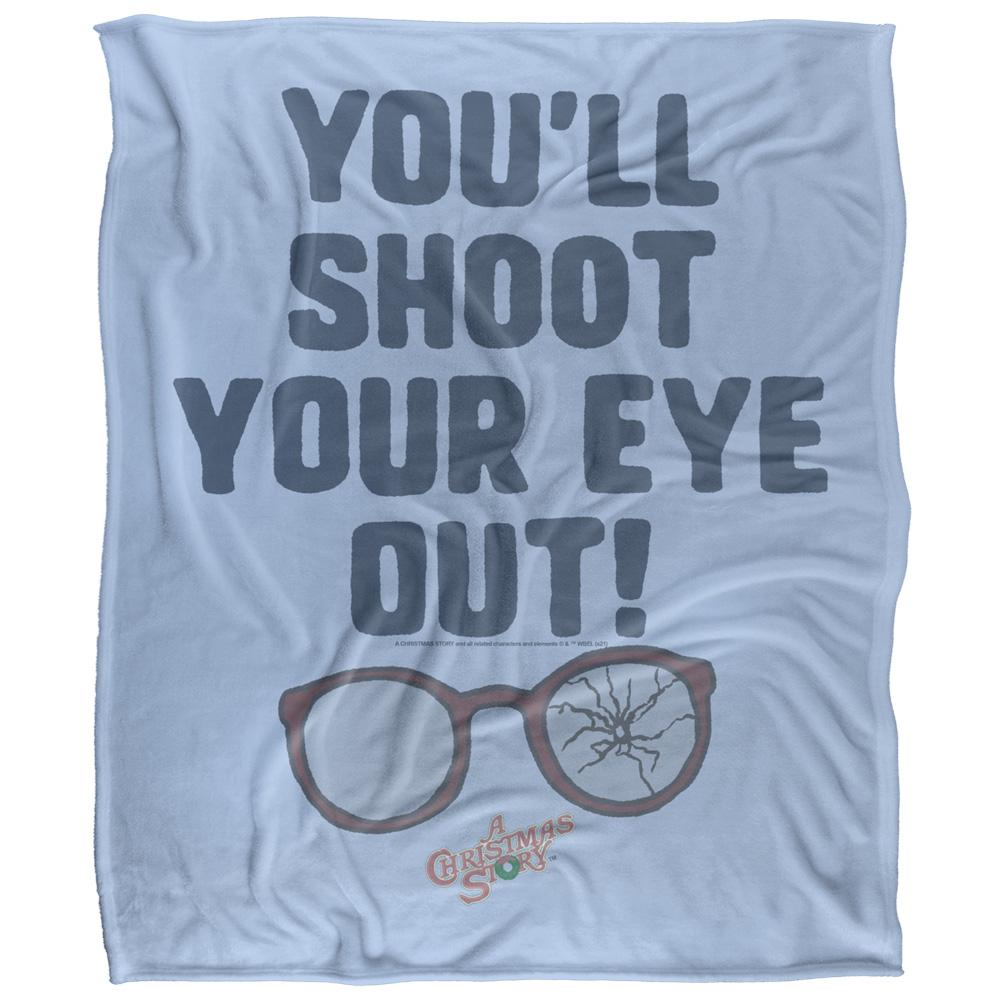 A Christmas Story Shoot Your Eye Out Blanket