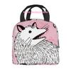 1pc, The Opossum Destroys You Printed Thermal Bag, Insulation Bag, Insulated Bag, Non-Food Contact, Suitable for Home, Restauran