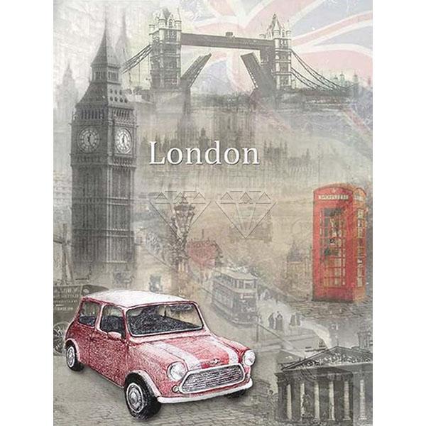 

5D DIY Diamond Painting Kit Ретро Автомобіль Мистецтво Алмазна Вишивка Стразами Прикраси для дому Round 20x30cm