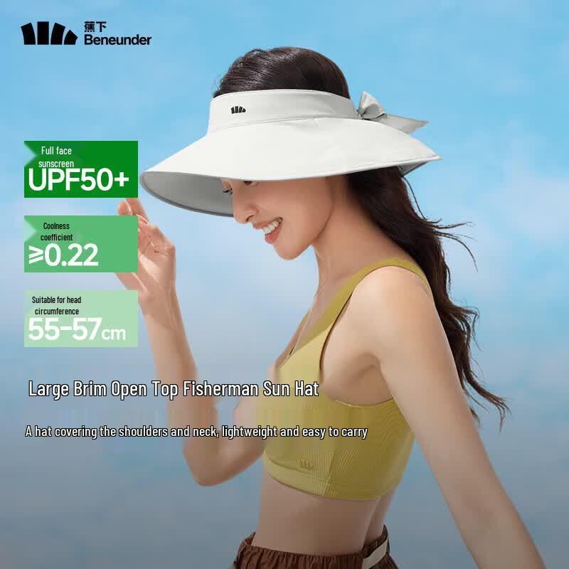 beneunder Women's Portable Open-Top Sun Visor