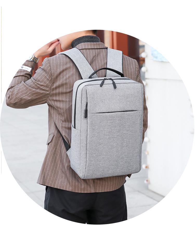 Cross-Border Business Computer Backpack with USB, 17.3" & 15.6" Sizes, Outdoor Use, Custom Logo Option