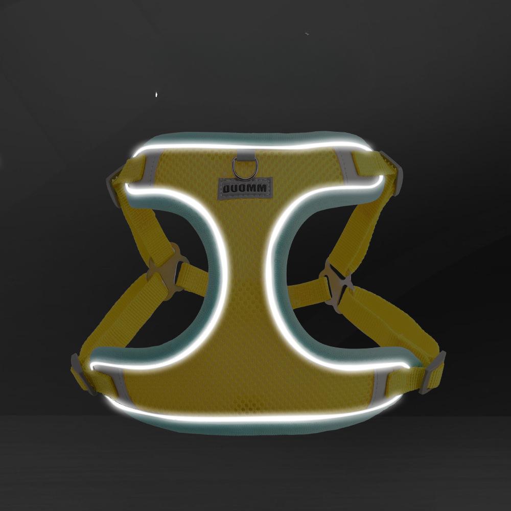 Nové vodítko pro psy Prodyšné a pohodlné Hrudní popruh pro psa ve stylu Reflexní vodítko pro psa Chůze