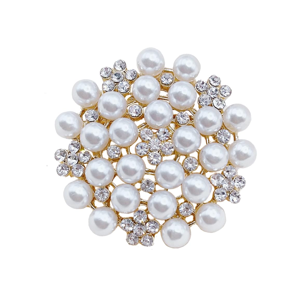 

Квіткова перлова шаль церемонія вступу [оживити] брошка, формальна, елегантна, подарунок, весілля, шпилька, золото, випускний,